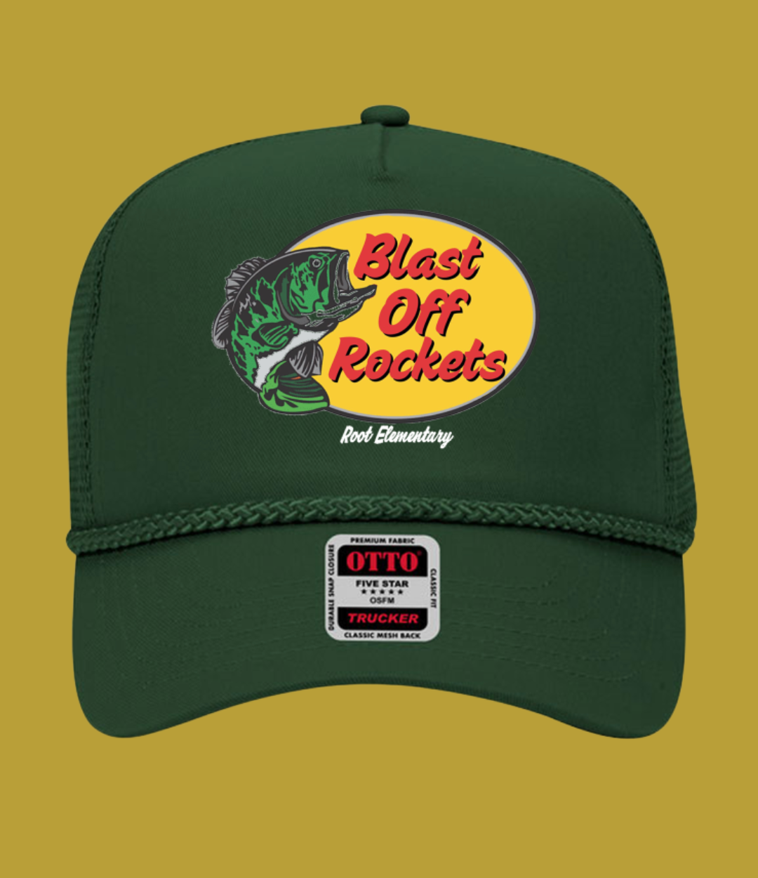 Blast Off Rockets Trucker Hat