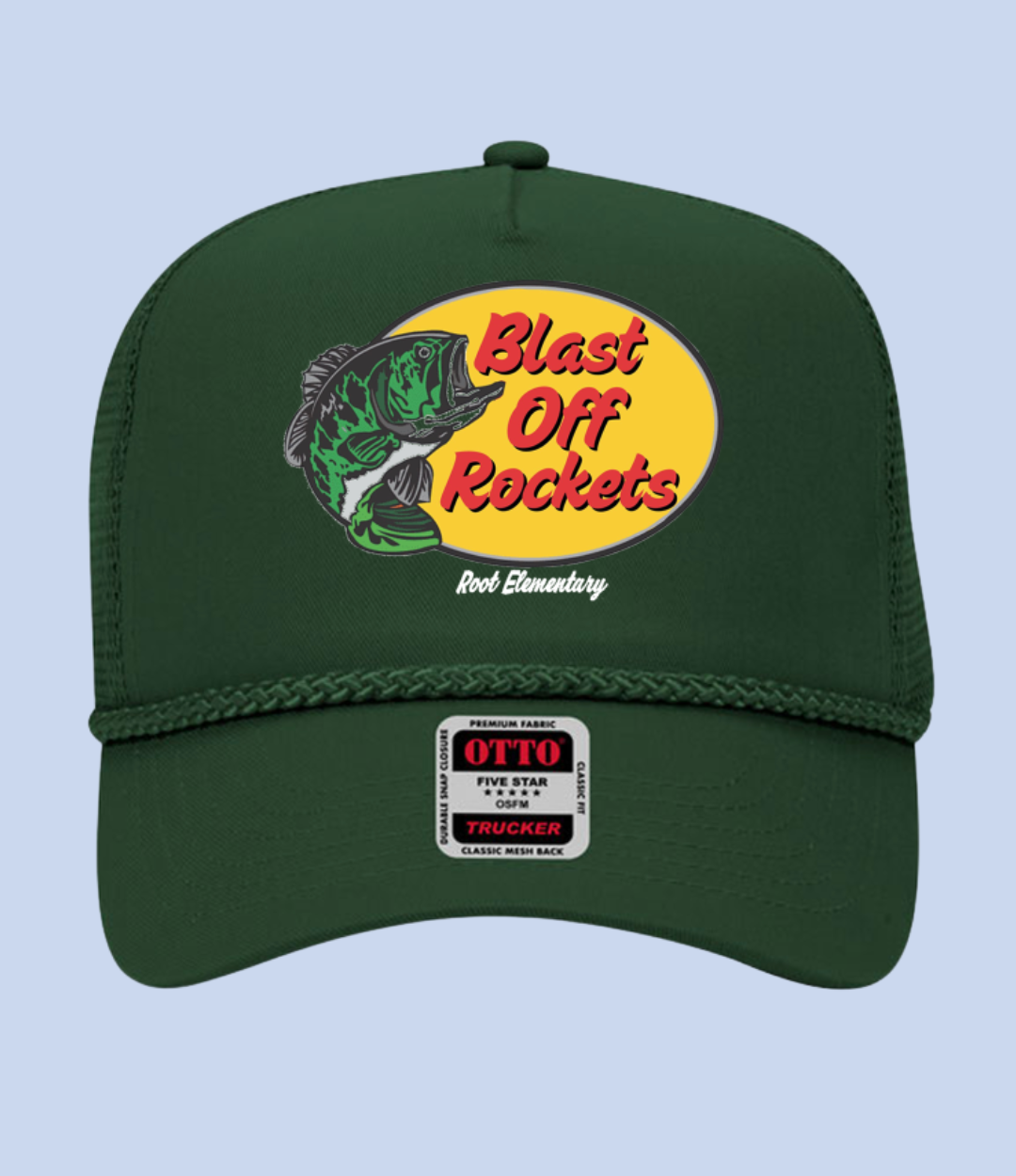 Blast Off Rockets Trucker Hat