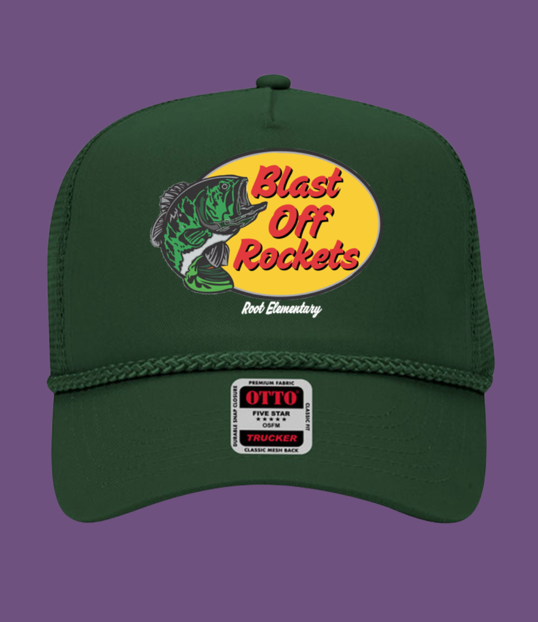 Blast Off Rockets Trucker Hat