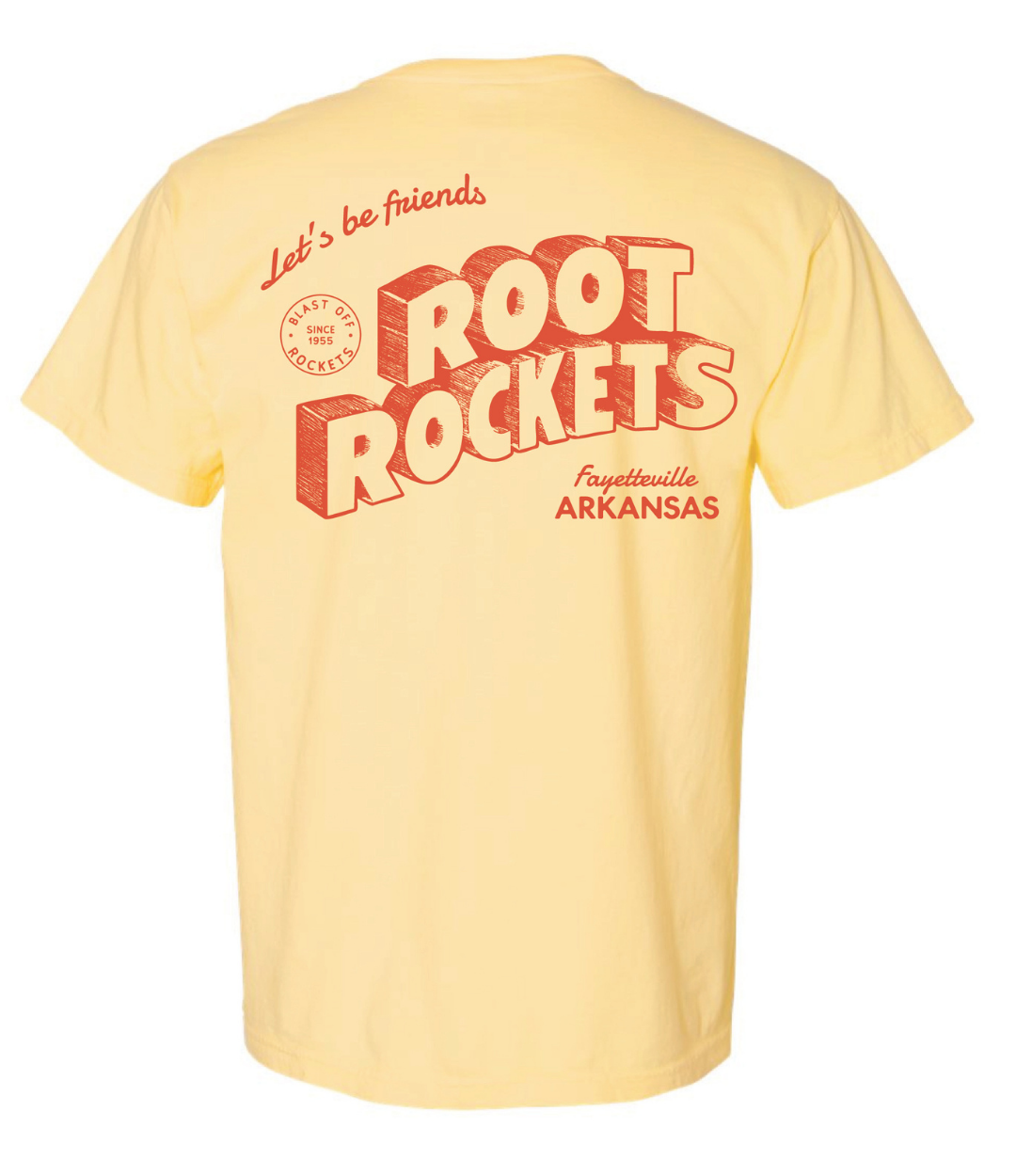 KIDS - Root “Let’s Be Friends” Comfort Colors Tee in Butter