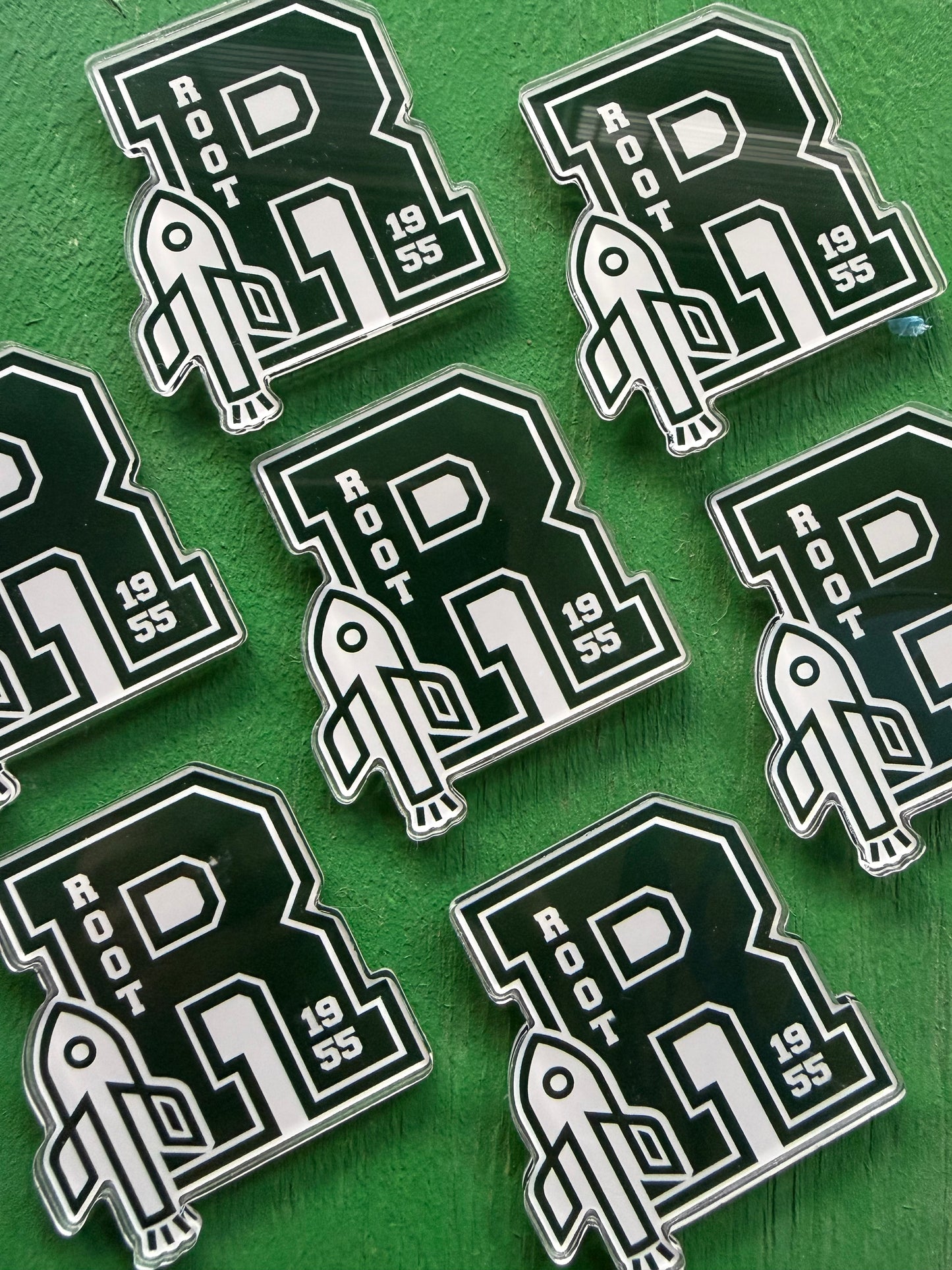 Root Varsity Acrylic Magnet 2.5"