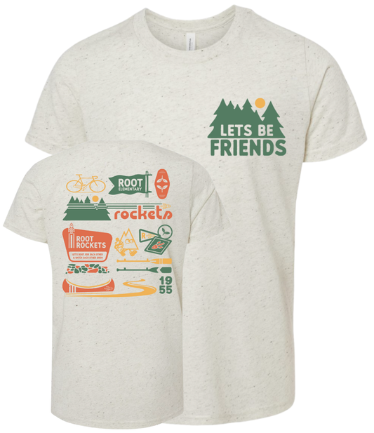 KIDS - Root Rockets “Outdoor Icons” Triblend Tee – Let’s Be Friends Edition