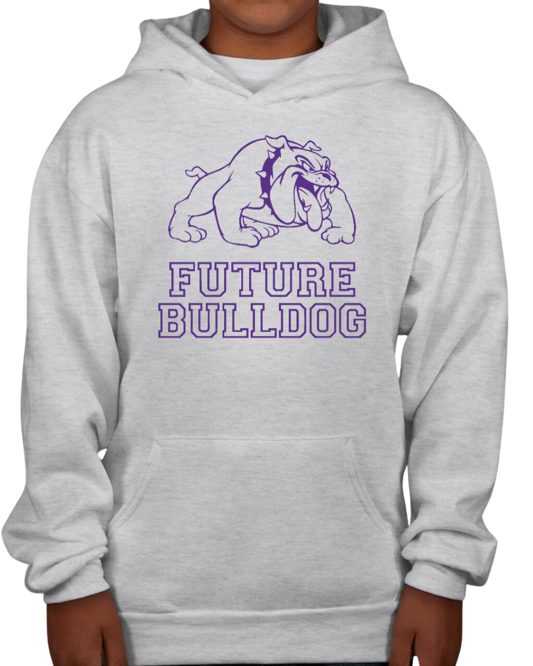 YOUTH: Future Fayetteville Bulldog Ash Grey Hoodie