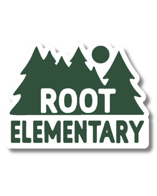 Woodsy Root Elementary Sticker (3")