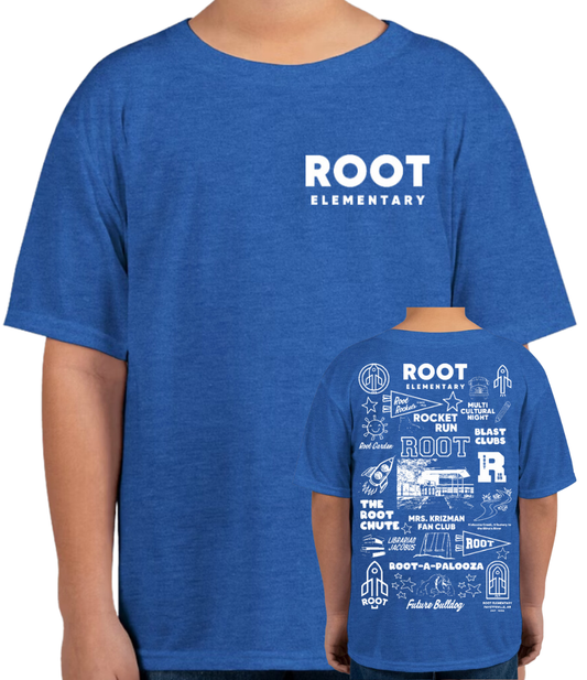 KIDS: Root Collage Tri-Blend T-shirt