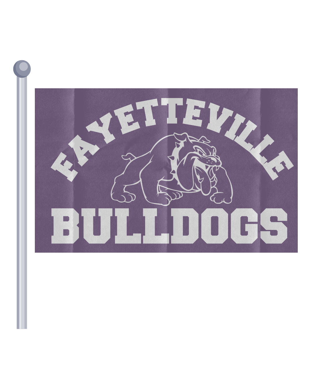 Fayetteville Bulldogs Outdoor Flag 5'x3'