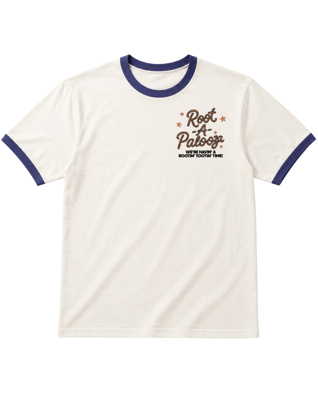 Adult Ivory Ringer Root-A-Palooza T-Shirt