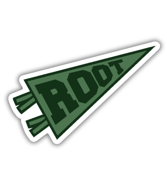 Root Pennant Sticker (3")