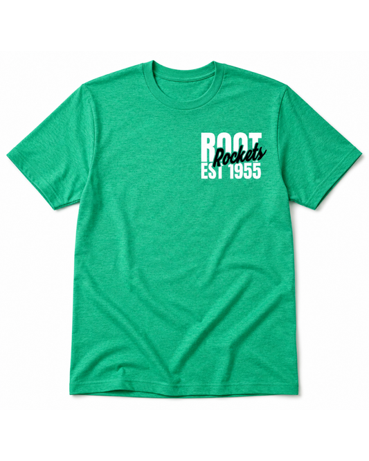 2026 Root Rocket Green T-shirt - Student K-3rd