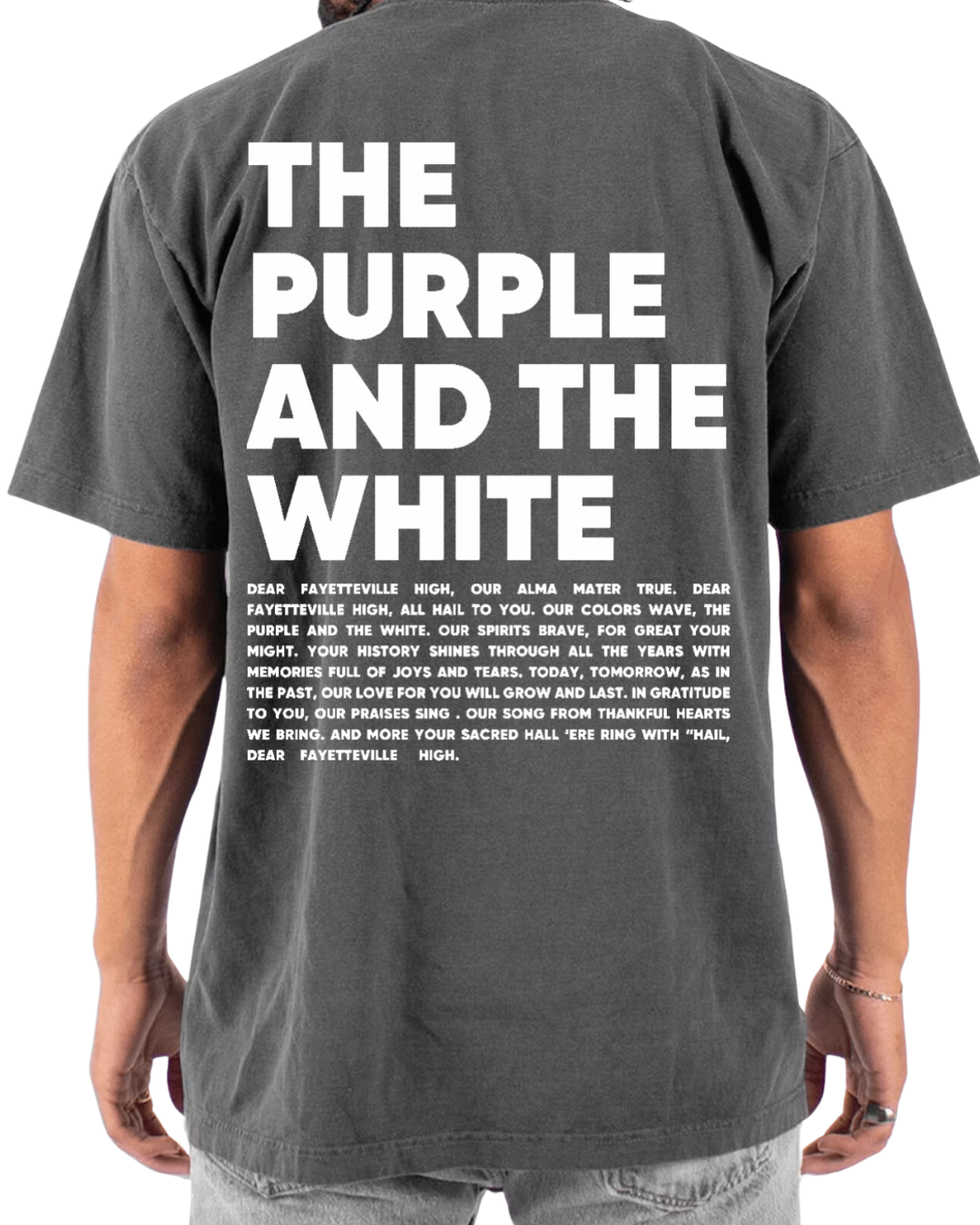 ADULT: Purple and The White Alma T-Shirt