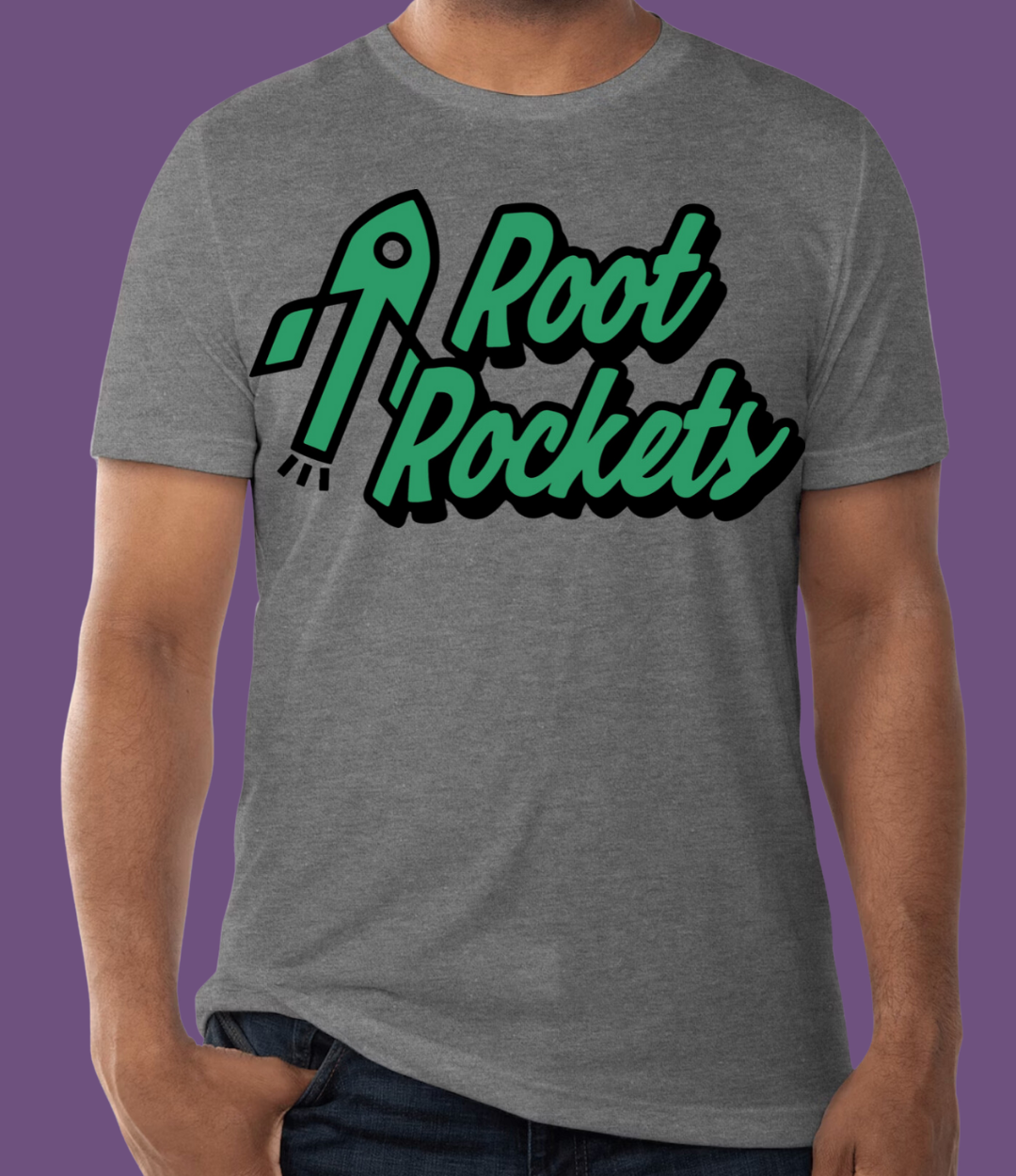 ADULT: Root Rockets Tri-blend T-shirt