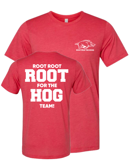Adult - Officially Licensed Root Loves The Hogs T-shirt