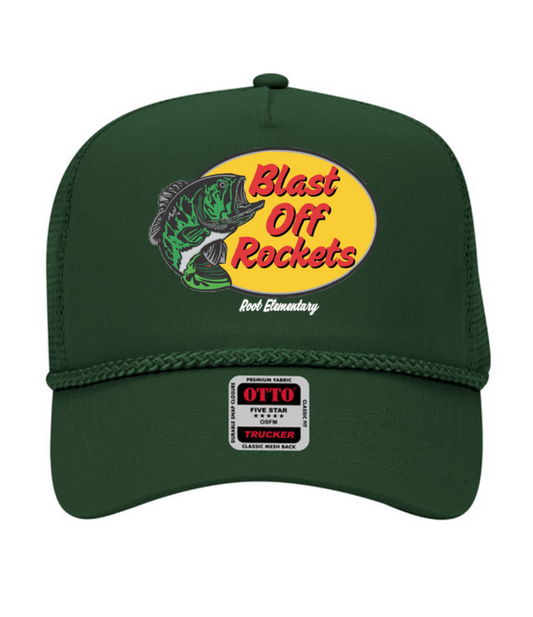 Blast Off Rockets Trucker Hat
